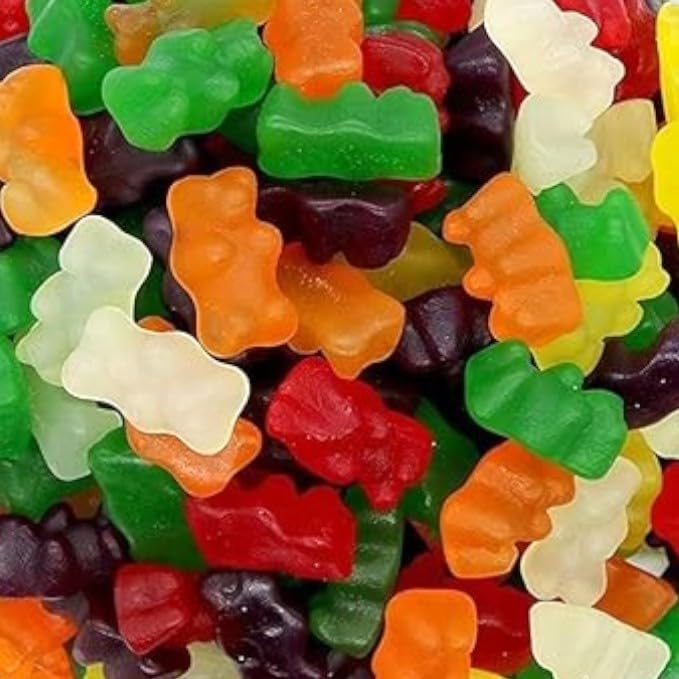 KLUB BULK sugar-free gummi bears pack 24oz for guilt-free snacking.