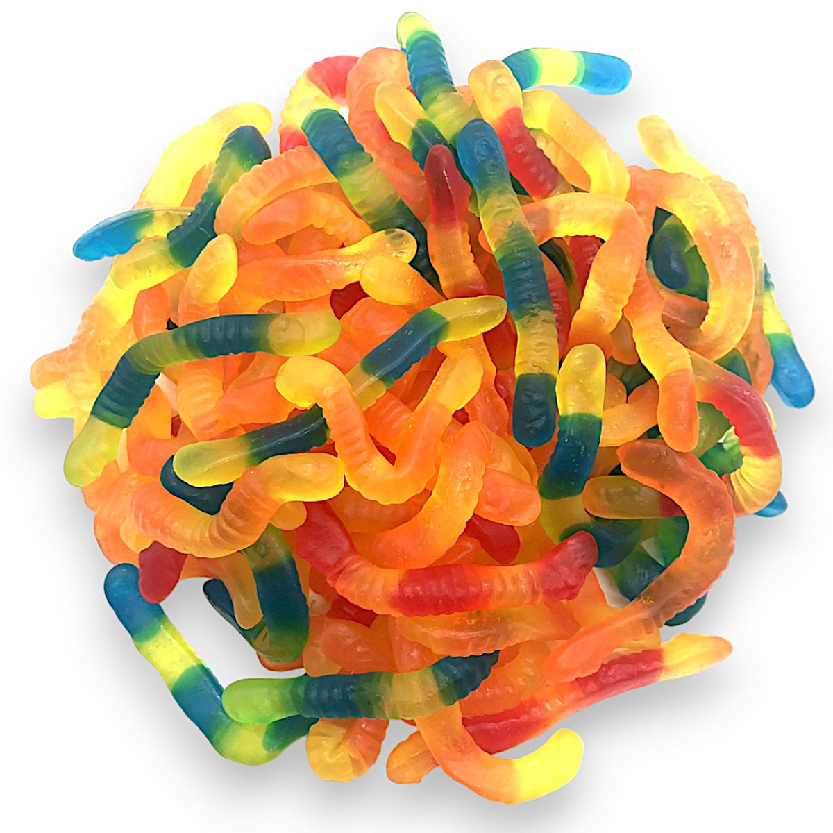 KLUB BULK sugar-free gummi worms 24oz pack with fruity flavors for a diet-friendly treat