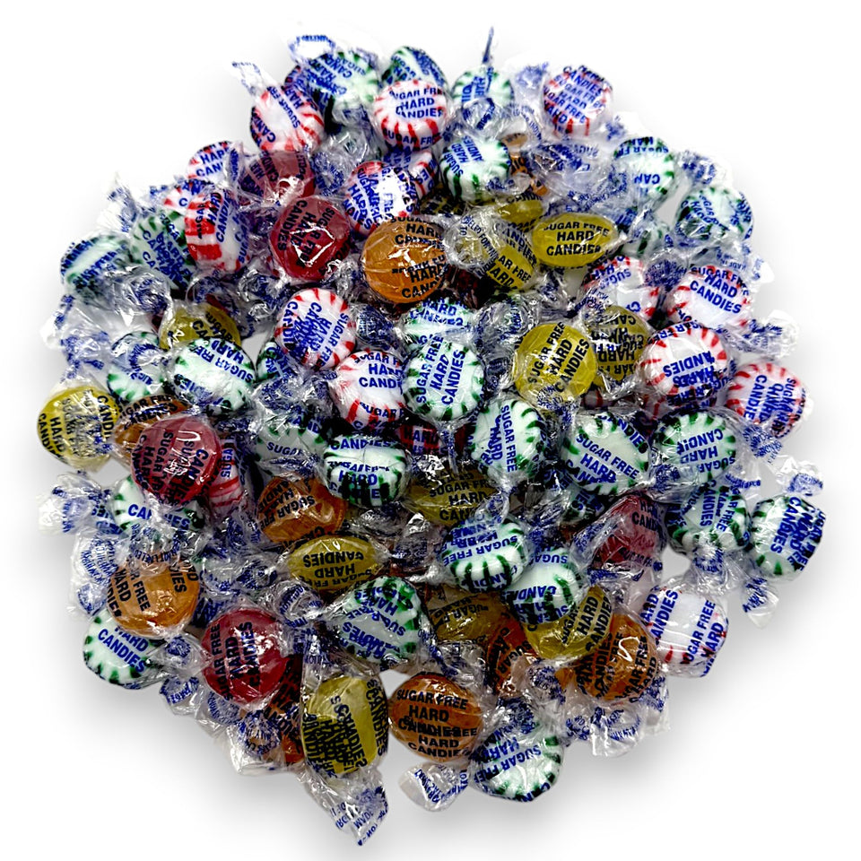 KLUB BULK sugar-free peppermint candy close-up for fresh breath and portability