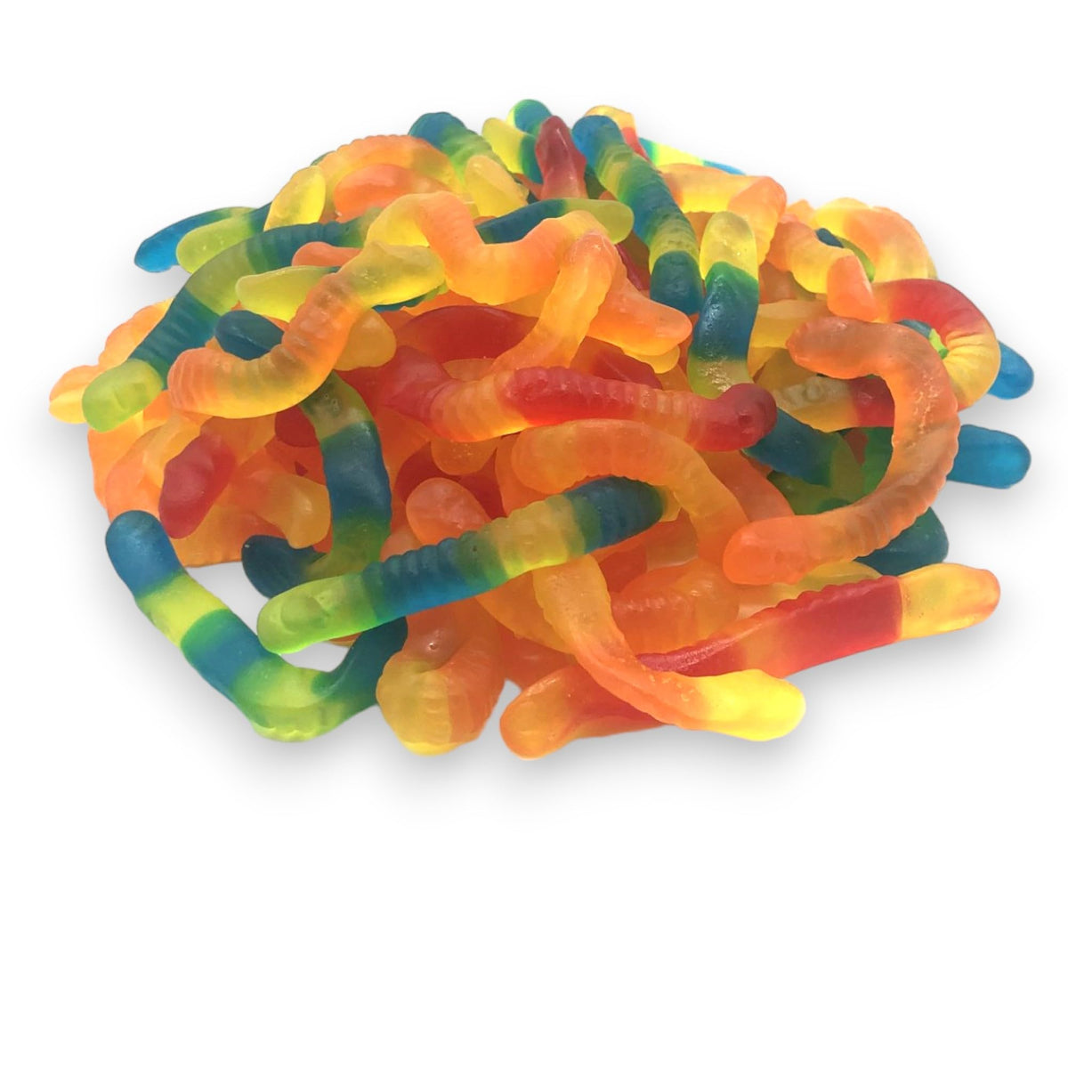 KLUB BULK vibrant fruity worms brightening snack displays