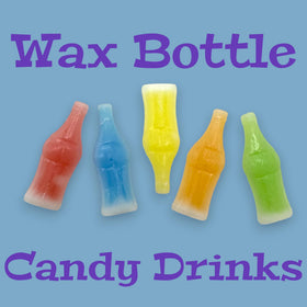 Klub Bulk Wax Bottle Candy lemon juice close-up, refreshing bite
