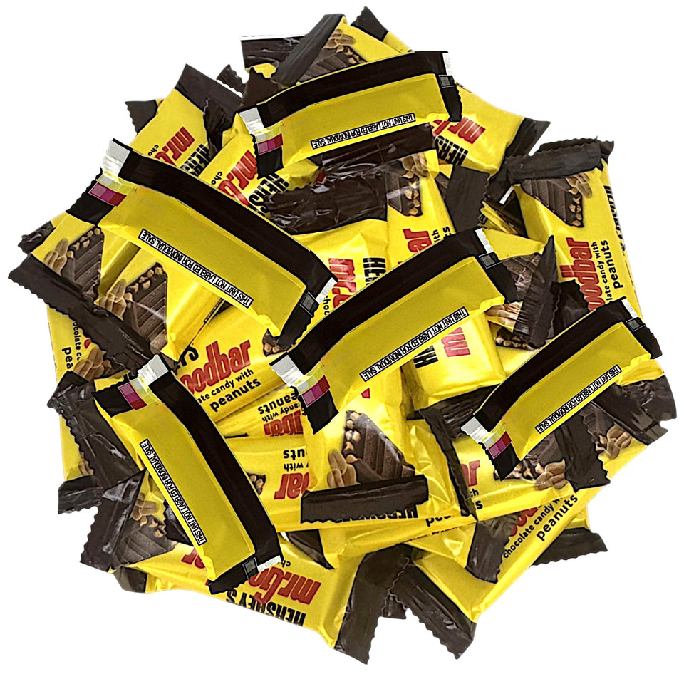 KLUB BULK Mr Good Fun Size milk chocolate with peanuts bar front view, ideal party snack