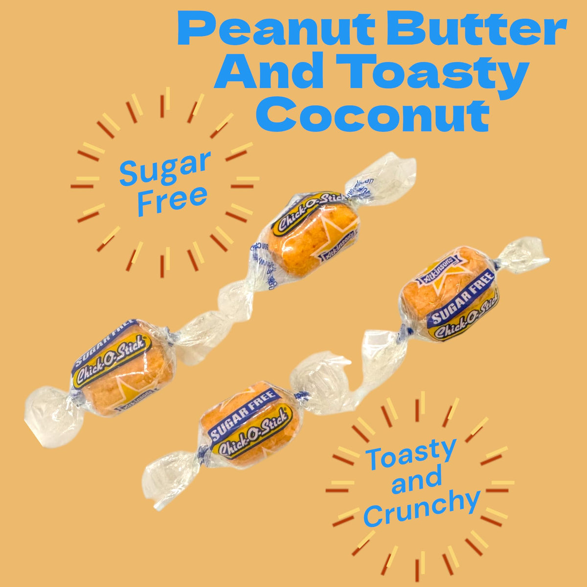 KLUB BULK Sugar Free Crunchy Candy Nuggets individually wrapped for freshness and grab-and-go snacking