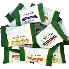 KLUB BULK sugar-free dark chocolate pecan delights — low-sugar snack option for mindful munching
