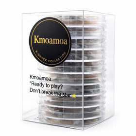 KMOAMOA crisp honeycomb toffee texture with caramel notes.
