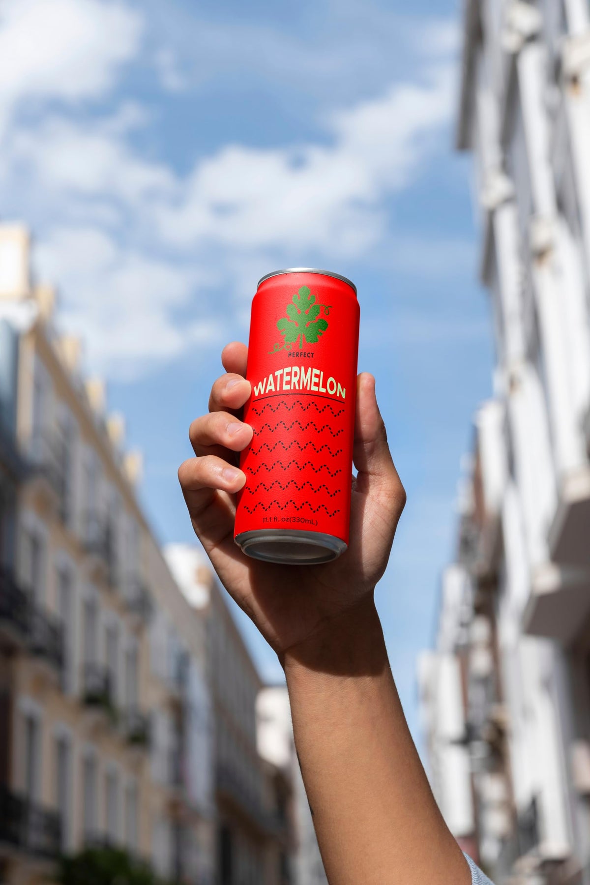 Knashi Watermelon Juice refreshing pour, perfect for sunny day moments.