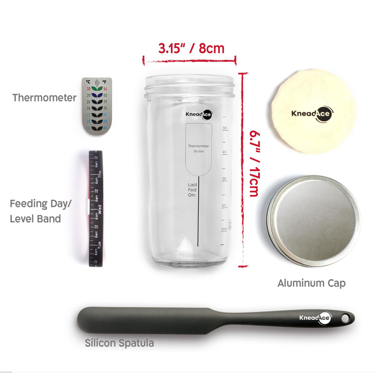 KNEADACE thermometer helps monitor dough temperature for reliable timings