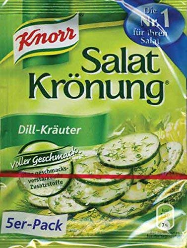 Knor Salat Kronung Dill-Krauter 5-pack image, highlighting dill herb blend for fresh salads