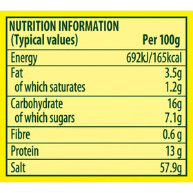 Knorr Aromat ingredients label close-up communicates herbs, salt, and spices