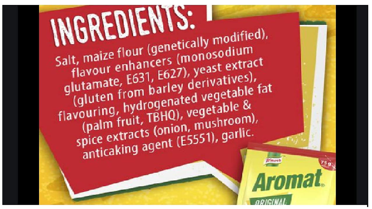 Knorr Aromat Original on table — ready-to-use seasoning at the table.