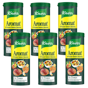 Knorr Aromat bottle pouring for quick, flavorful seasoning.