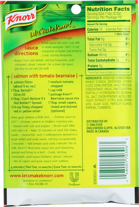 Knorr Béarnaise Sauce Mix served with vegetables for an elegant weeknight dinner.