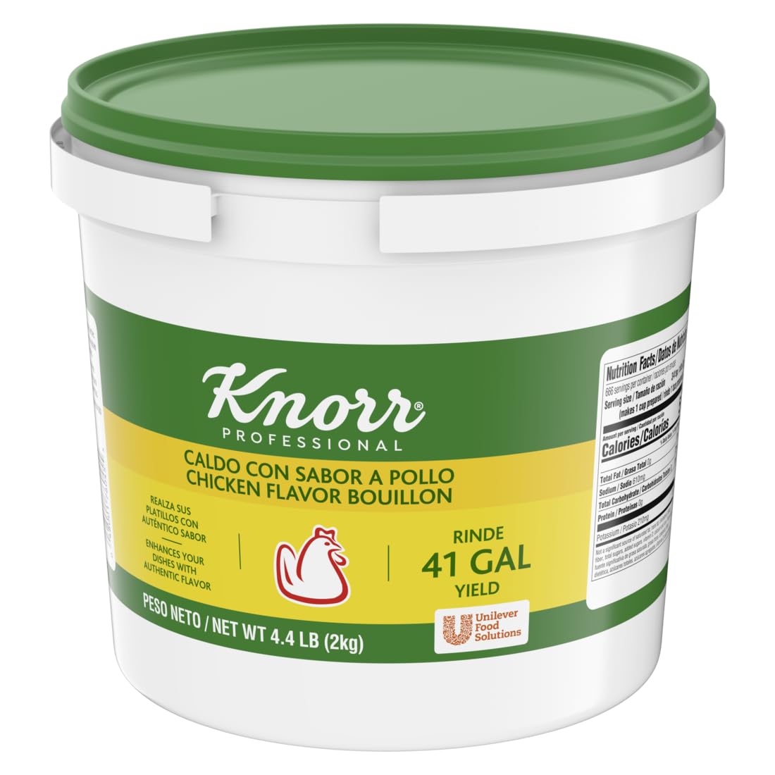 Knorr chicken bouillon base in bulk container for quick batch prep