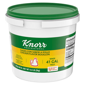 Knorr chicken bouillon base in bulk container for quick batch prep