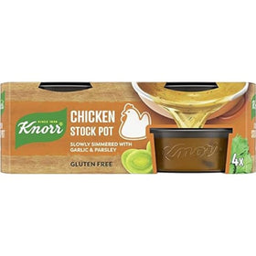 Knorr Chicken Stock Gel Pot eight-pack packaging for quick, consistent flavor.