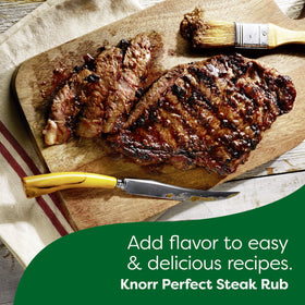 Knorr Latin Beef cubes enhancing a roast dish in a pan