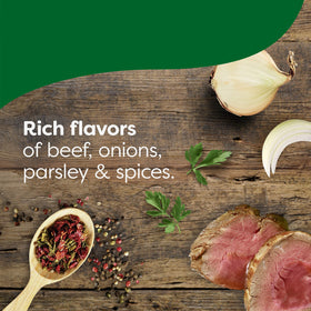 Knorr Latin Beef soup in a bowl ready to serve