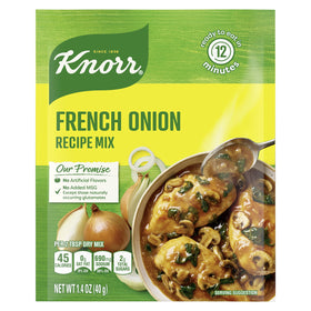 Knorr French Onion Soup Mix 12-pack ready for quick, savory soups.