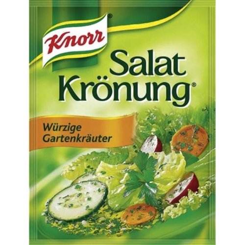 Knorr Garden Herbs Salad Dressing Mix bottle and sachets add fresh flavor to salads