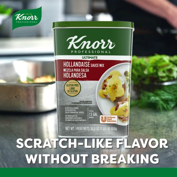 Knorr Hollandaise add-cold-water supports quick, consistent sauce with heat stability.