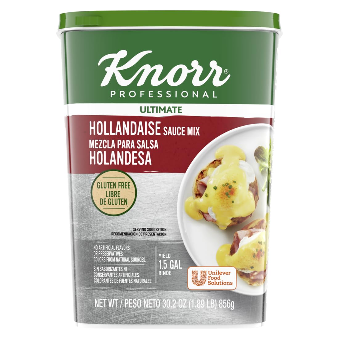 Knorr Hollandaise mix dry pack enables chef-ready sauce base for easy prep.