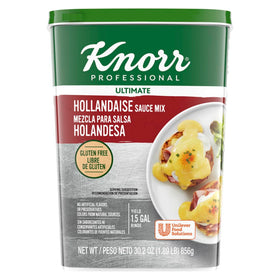 Knorr Hollandaise mix dry pack enables chef-ready sauce base for easy prep.