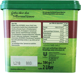 Knorr Jaeger Sosse 184g pouring features ideal hunter-style gravy for dinner