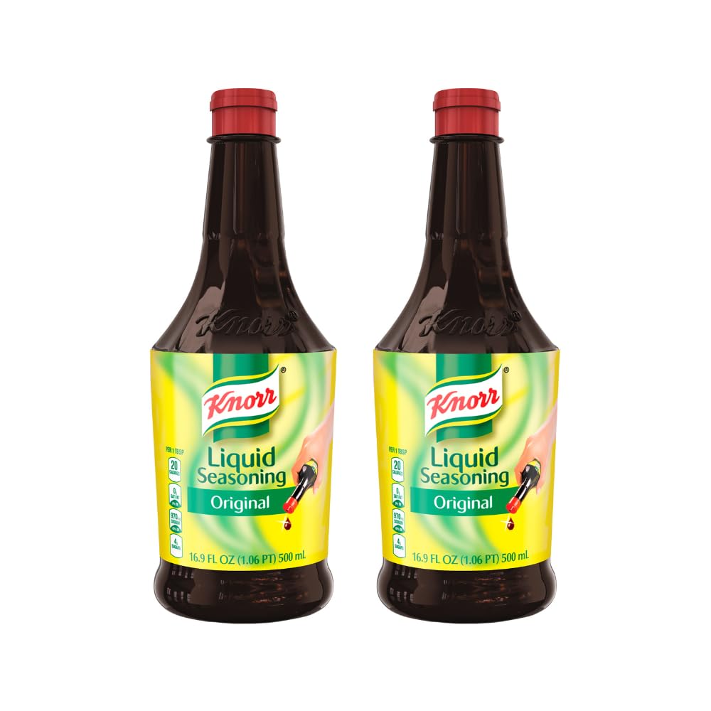 Knorr Liquid Seasoning Original bottle front view for flavor boost.