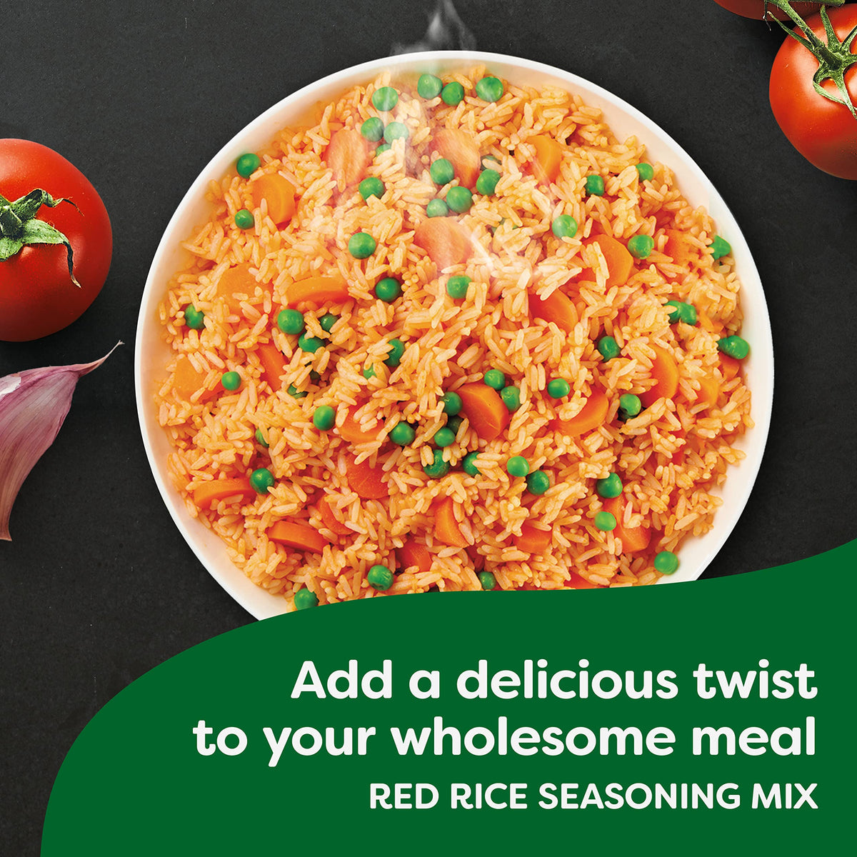 Pouring Knorr Mi Arroz red rice seasoning mix into a pot for flavorful rice