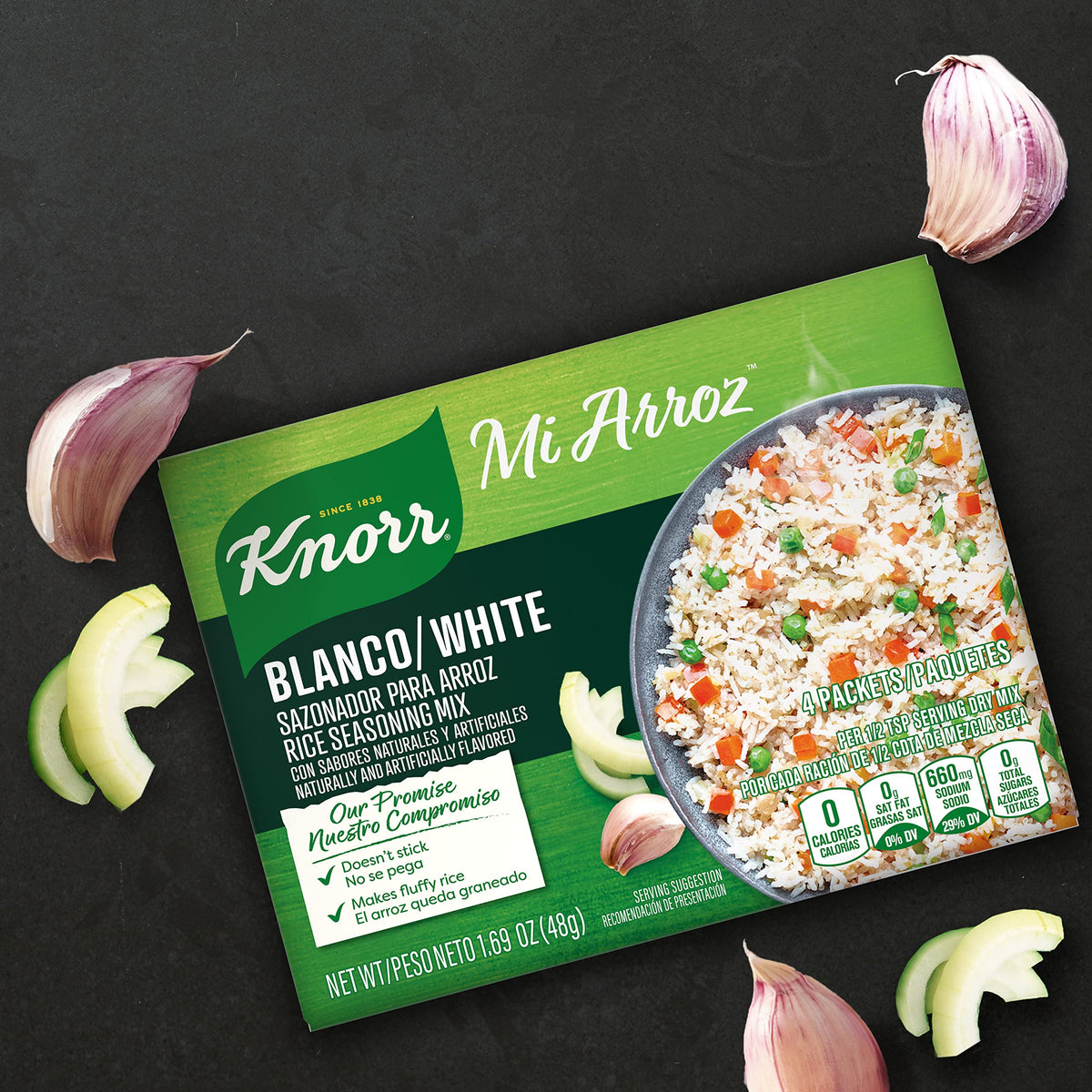 Family dinner idea using Knorr Mi Arroz to flavor rice