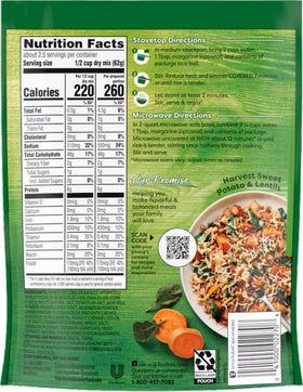 Knorr Mushroom Flavor Rice Sides ingredients close-up for a savory aroma boost.