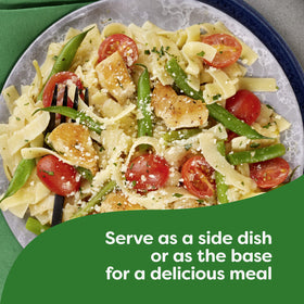 Knorr Pasta Sides Butter ingredients on the package, simple prep for weeknight dinners.