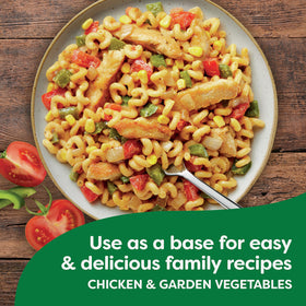 Stovetop cooking scene with Knorr Pasta Sides simmering in a pot.