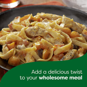 Knorr Pasta Sides Chicken Fettuccine in a pot showing easy stovetop preparation