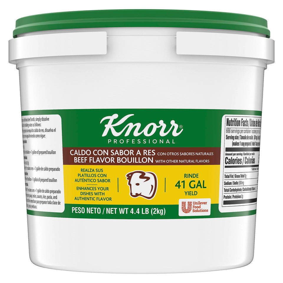Knorr Professional beef bouillon bulk container for quick stock