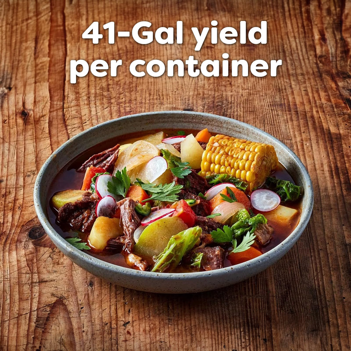 Ready-to-use beef bouillon enhances stews and gravies with ease