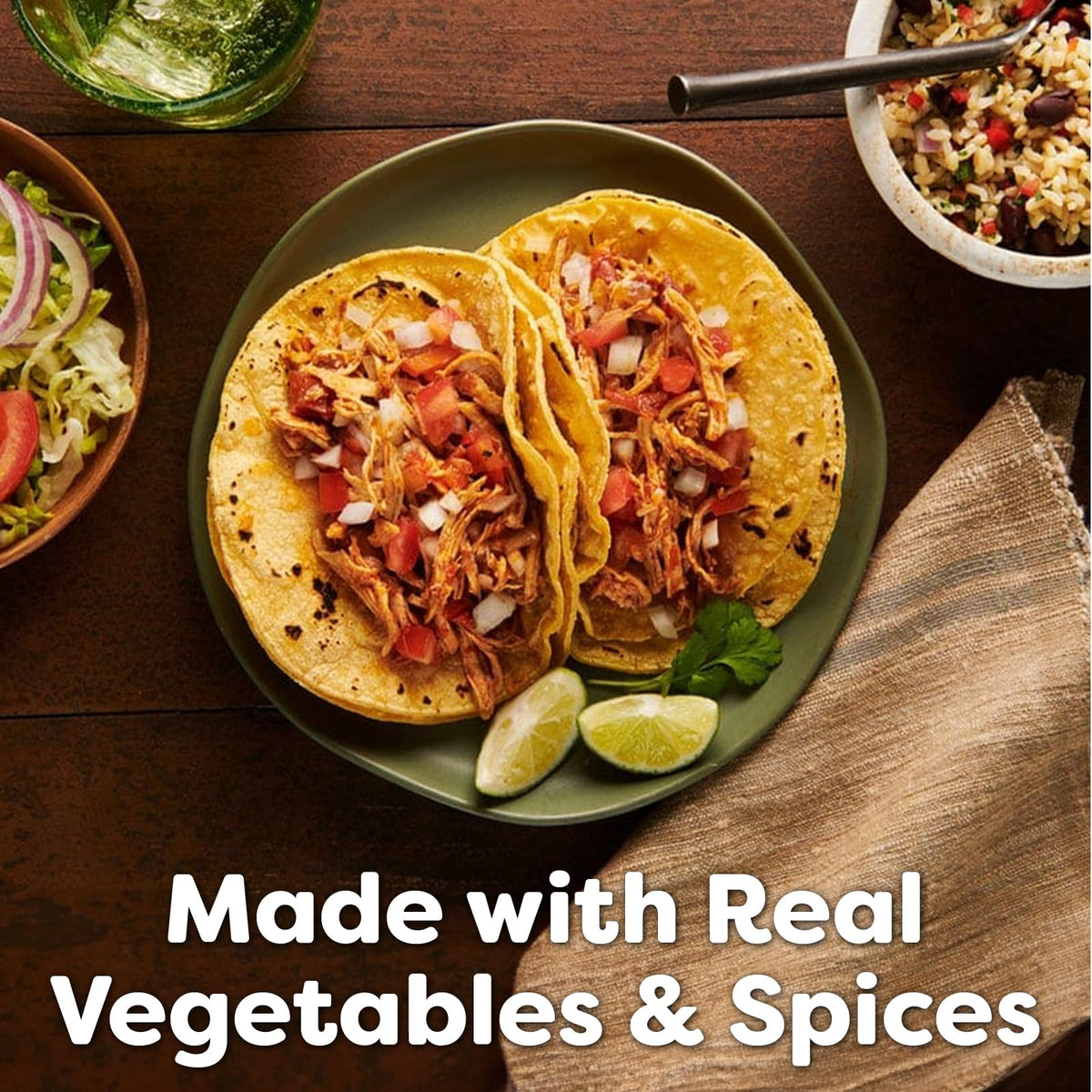 Pouring a savory broth with Knorr bouillon to elevate Latin dishes.