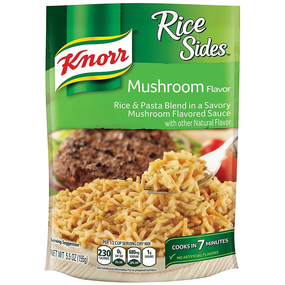 Knorr Rice Sides Mushroom ready in a bowl, quick and comforting.