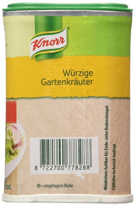 Knorr Garden Herbs dressing being poured to elevate fresh salads