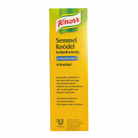 Knorr Semmelknodel boiling in water during cooking.