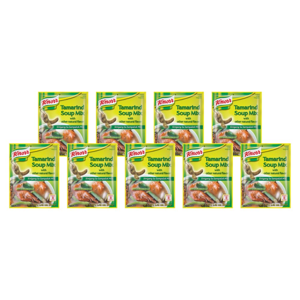 Knorr Tamarind Soup Mix packaging for quick Sinigang broth at home.