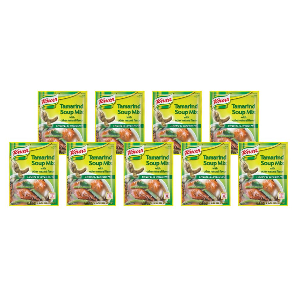 Knorr Tamarind Soup Mix packaging for quick Sinigang broth at home.