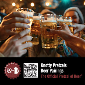 Knotty Pretzels Savory Italian flavor in a resealable bag, pairs nicely with cooler beers