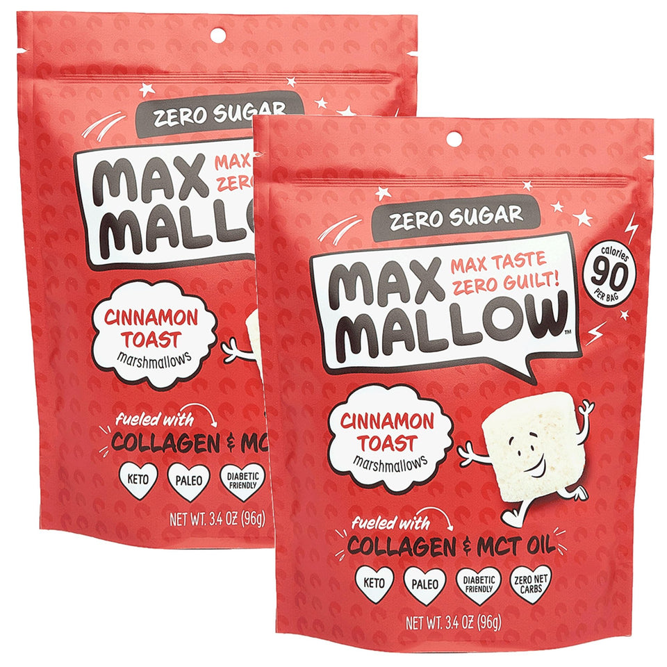 Know Brainer Max Mallow Cinnamon Toast marshmallows for keto snacking.
