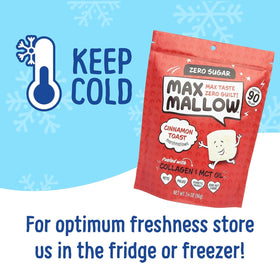 Know Brainer Max Mallow Keto-friendly snack marshmallows for low-carb treats.