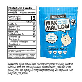 Know Brainer Max Mallow marshmallows ready for s'mores and campfire treats