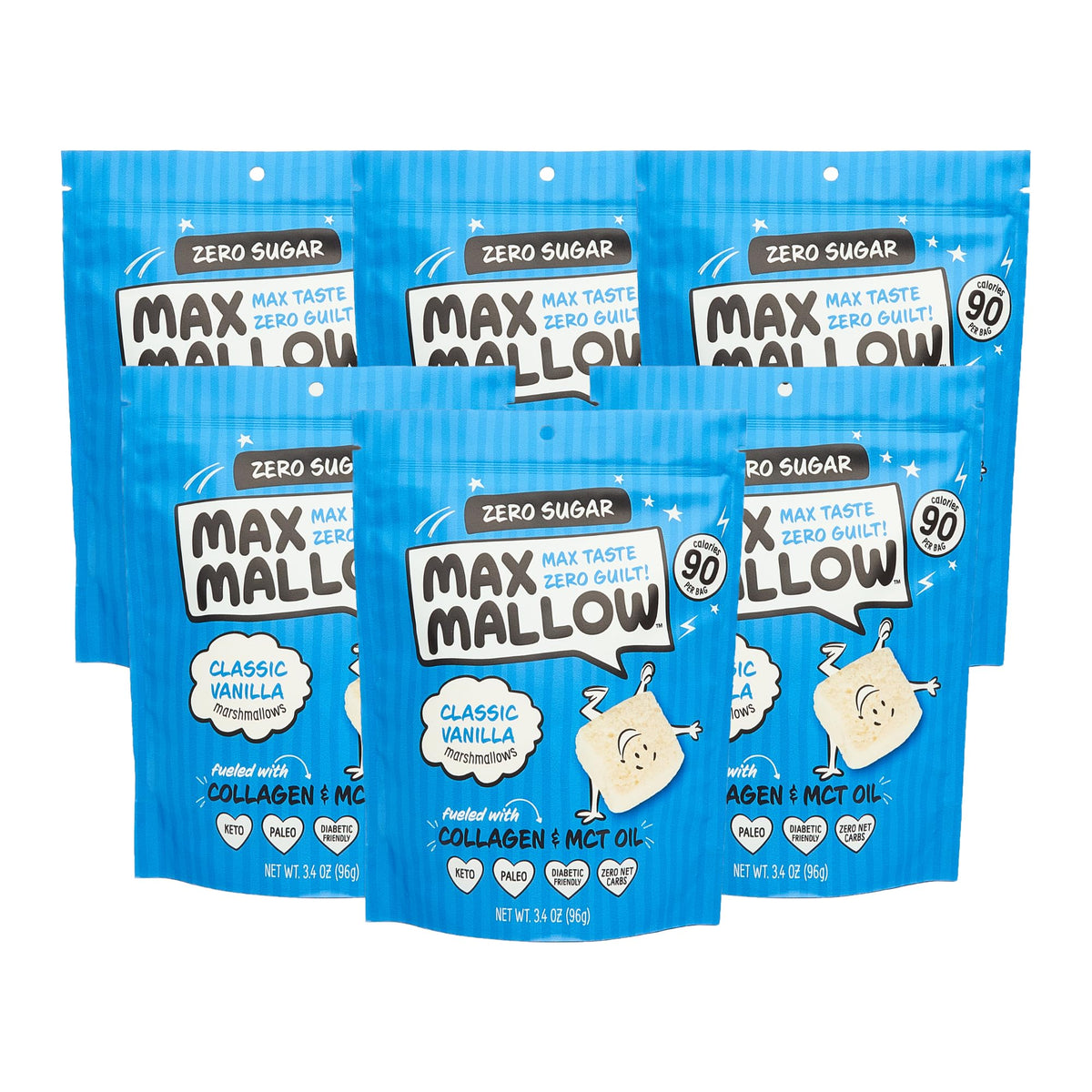 Know Brainer Max Mallow vanilla fluff marshmallows ideal for snacking