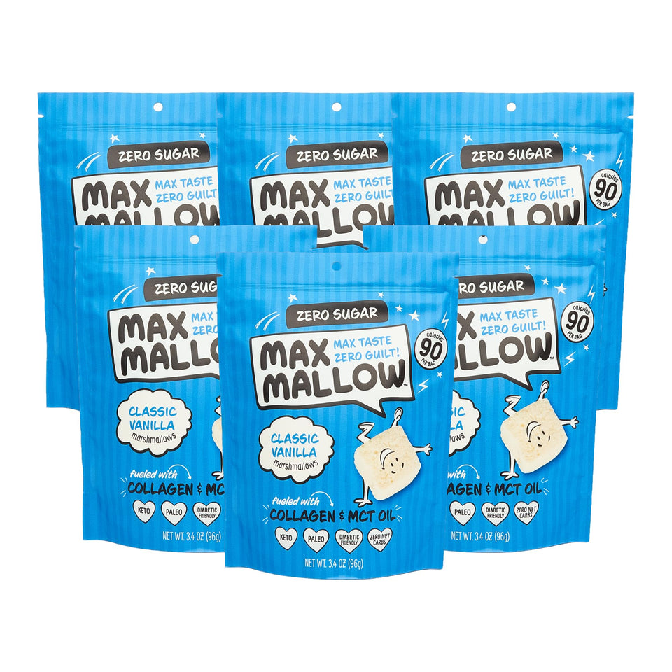 Know Brainer Max Mallow vanilla fluff marshmallows ideal for snacking