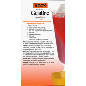 Pantry-ready gelatin product for quick desserts with minimal ingredients.