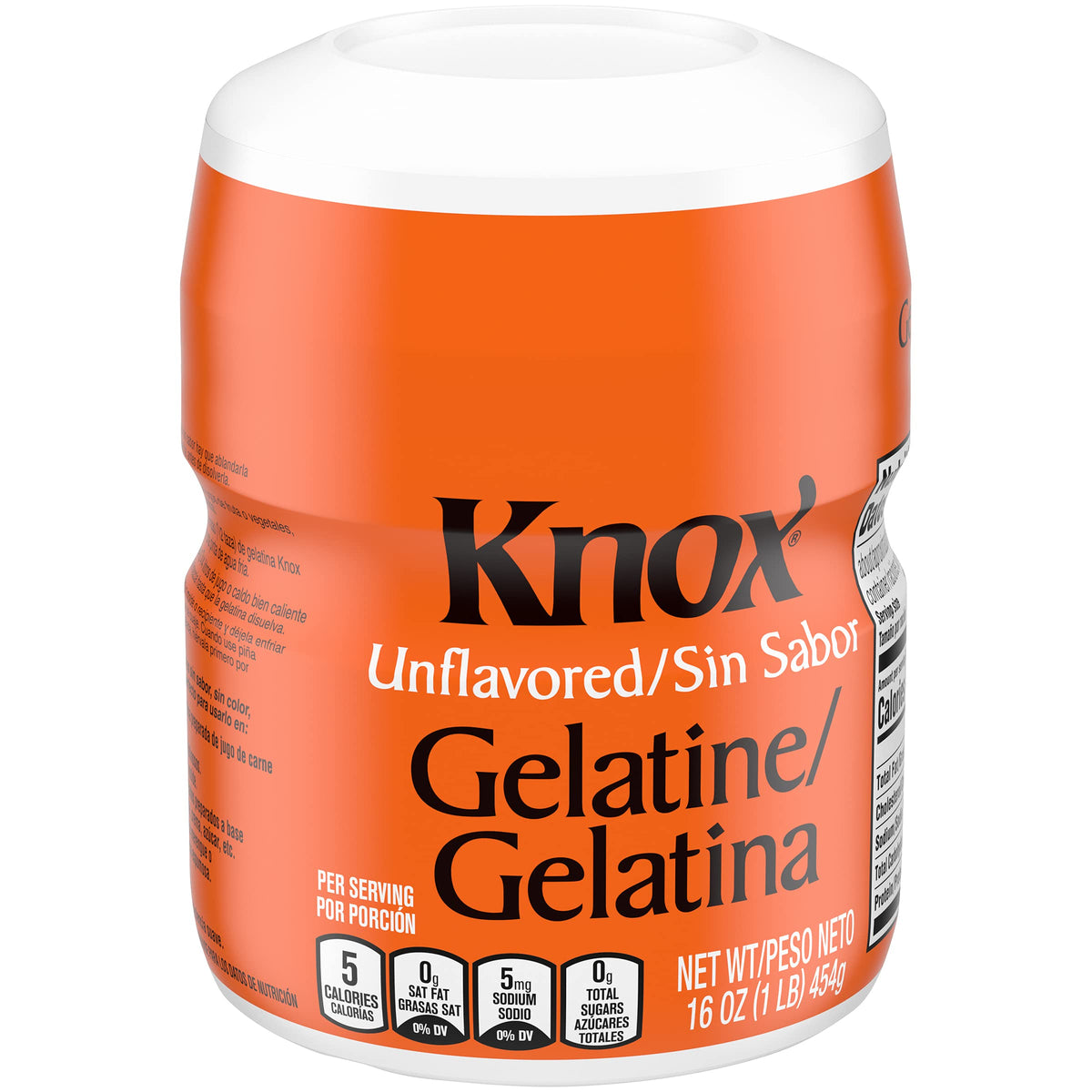 Knox gelatin setting in a mold emphasizes transparent jellies and molded salads